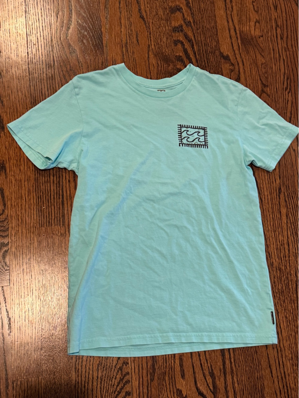 Boys kids Hurley teal tee shirt size large